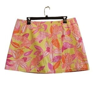 Lilly Pulitzer Reversible Wrap Skirt Size 12 | Y2K Palm Beach Prep Parrot‎
